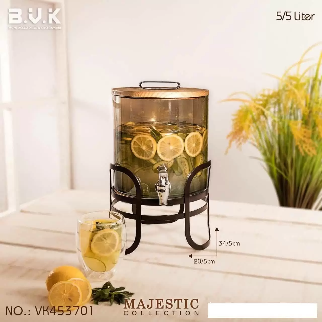 کلمن شیشه ای شامپاینی majestic453701 بوک bvk کارتن 2